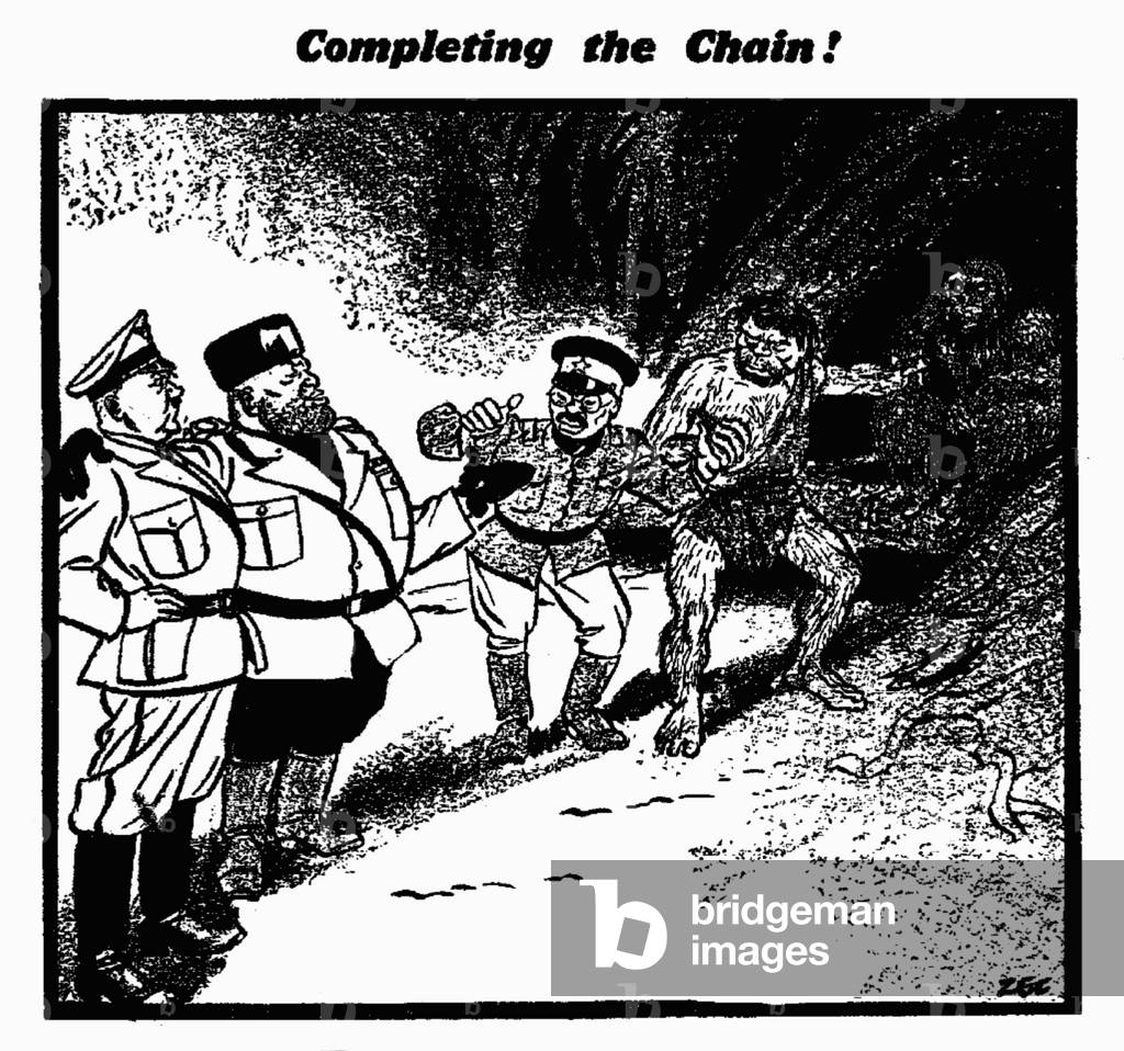 Completing the Chain! 20th July 1940 (b/w photo)