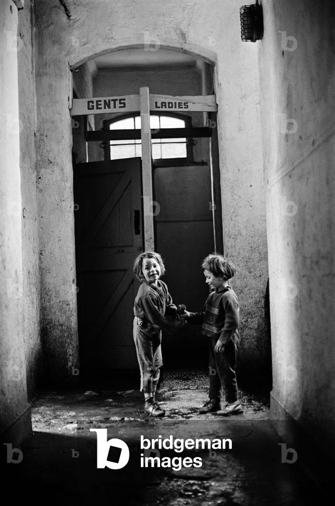 Slums, Benburb street area of Dublin, Republic of Ireland, 11th May 1968 (b/w photo)