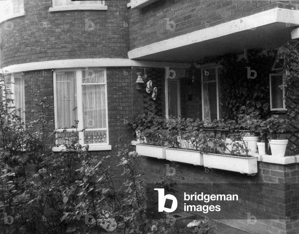 Ruskin Park House, Camberwell is where Jack Jones leader of the TGWU lives. Mr Jones had recently attacked high living and privileges amongst the top people in the Labour party and Trades Union Movement, 3rd October 1977 (b/w photo)