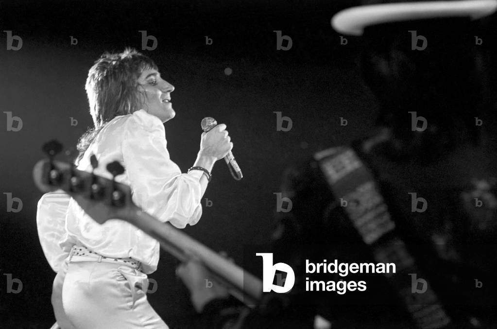 Rod Stewart and Faces. Concert in USA, April 1975
