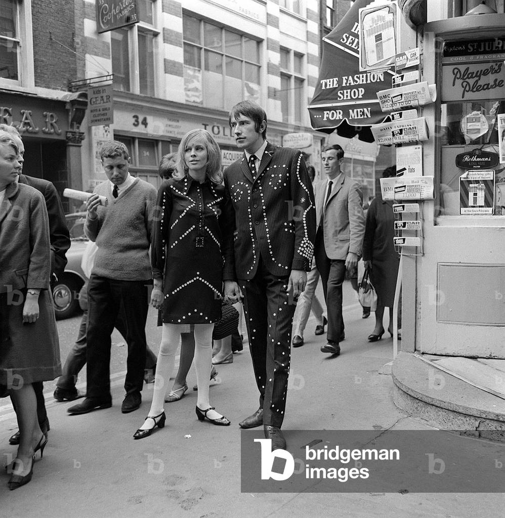 Carnaby Street, London, 2nd October 1966 (b/w photo)