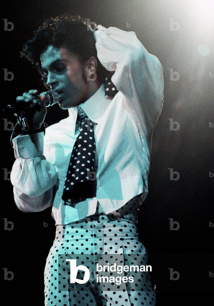 Prince performing on stage at Wembley 25th July 1988 
Lovesexy World Tour
