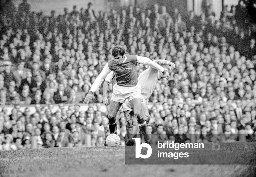 Arsenal v. Manchester City. Action from the match. December 1969 (photo)