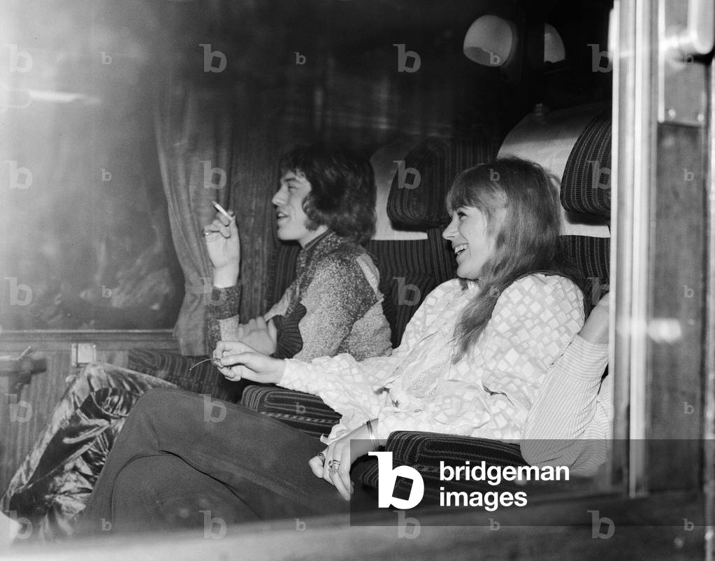 Mick Jagger and Marianne Faithfull, August 1967