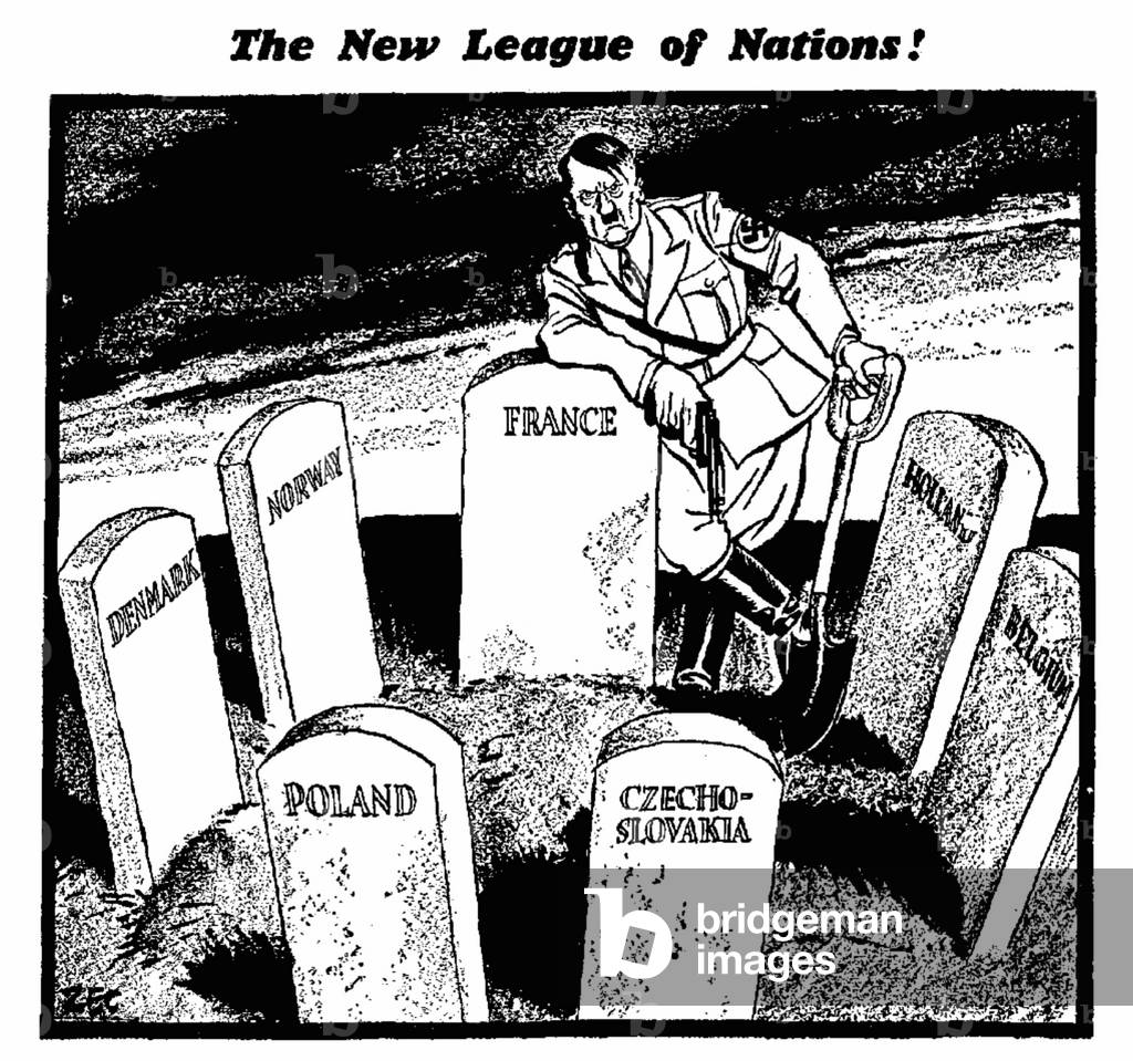 The New League of Nations! 10th July 1940 (b/w photo)