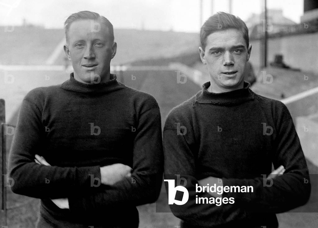 Jack Lambert ,&, Robby Robinson Arsenal football players April 1927.