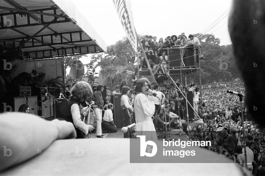 Rolling Stones performing at Hyde Park.
5th July 1969.