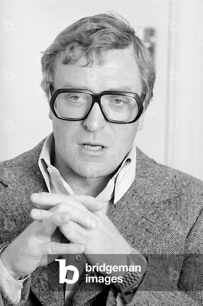 Actor Michael Caine seen here during an interview with the Reveille newspaper during the summer of 1974