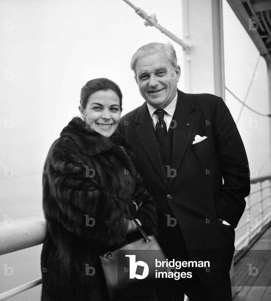 Lord and Lady Boothby arrive at Southampton on the liner 