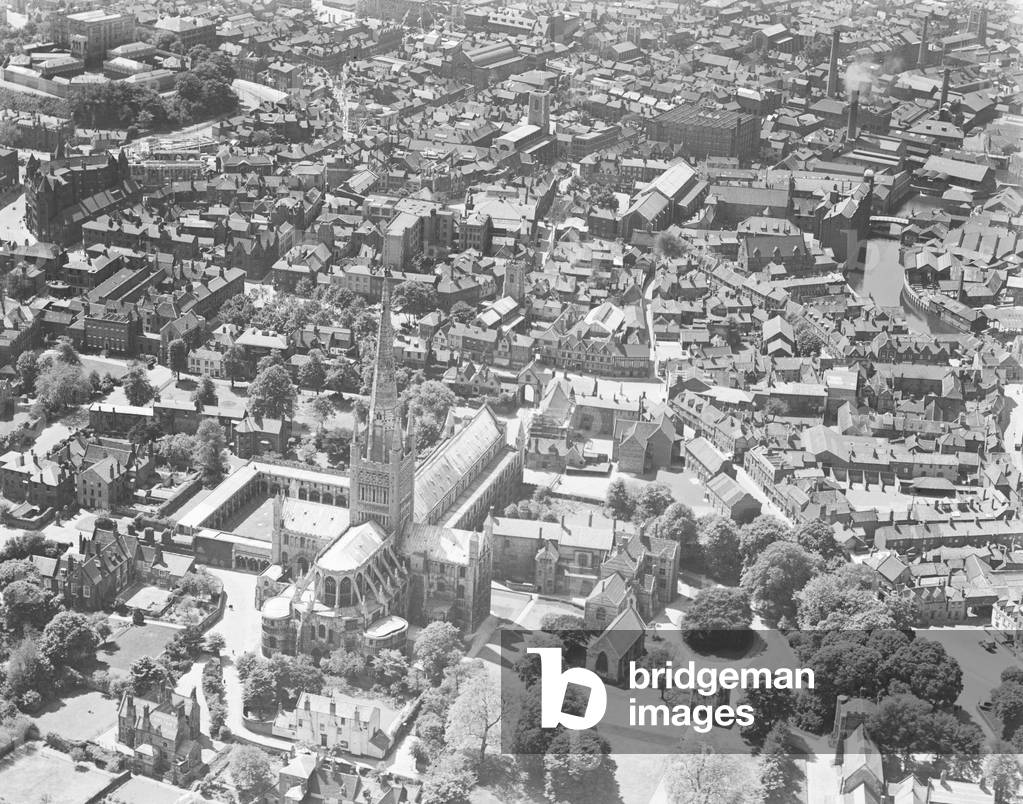 Aerial view of Norwich City. Circa 1926.