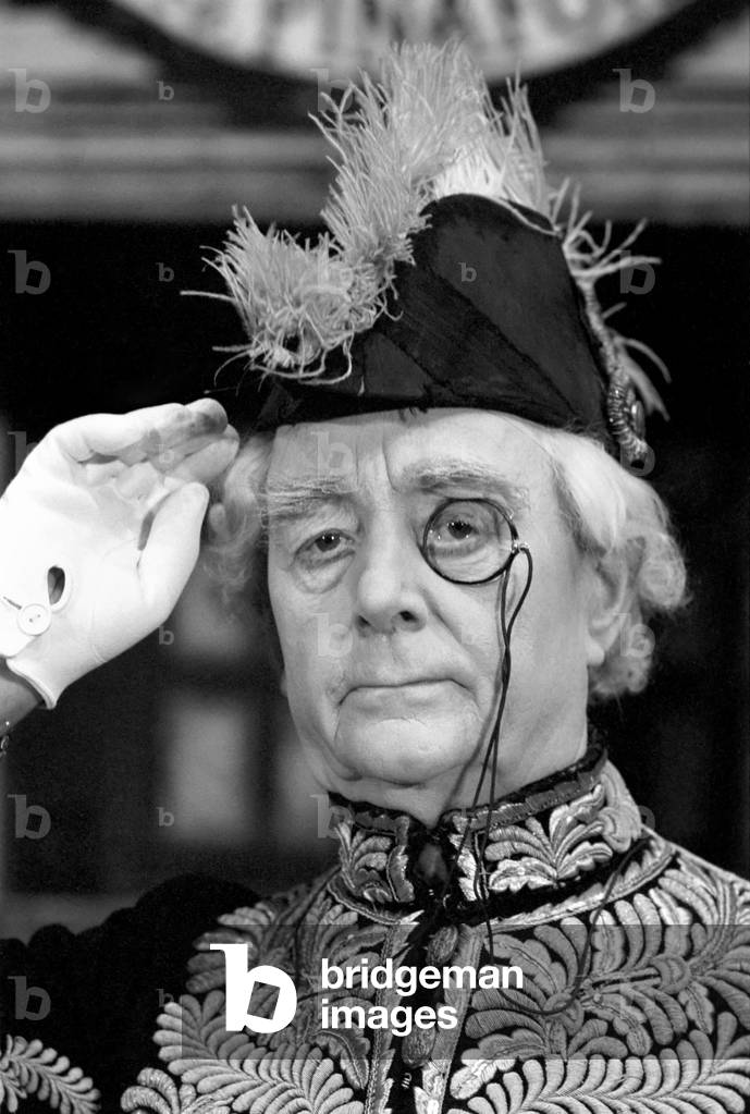 Retired Bow Street and Marlborough Street Magistrate, Edward Robey, 75, son of the famous comic of the music halls George Robey will be seen on the stage himself. He is playing Sir Joseph Porter, First Lord of the Admiralty, in an amateur production of the Gilbert and Sullivan operetta 