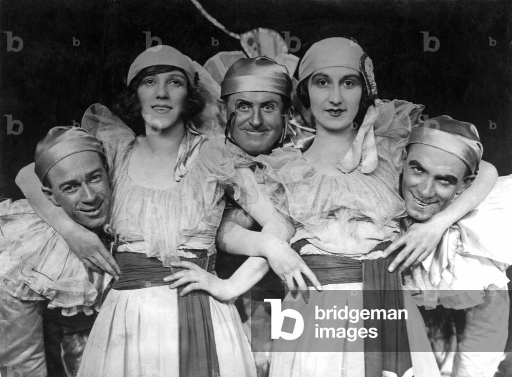 Scene from a Co-Optimists revival at the Vaudeville Theatre, 4th July 1929 (b/w photo)