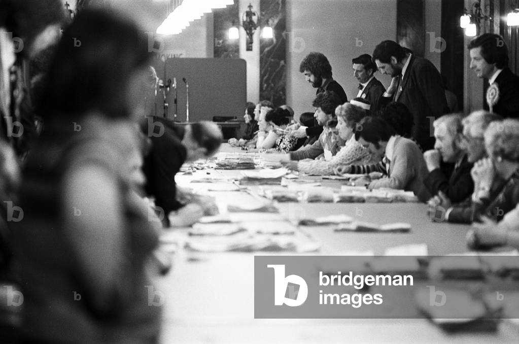 Ladywood, Birmingham, By-election, 18th August 1977 (b/w photo)