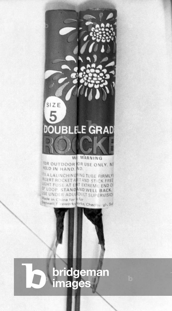 Midland shopkeepers were alerted today to halt the sale of dangerous fireworks discovered at an early bonfire party. Police urged shop owners to withhold remanning stocks of rockets, sold in packs as 