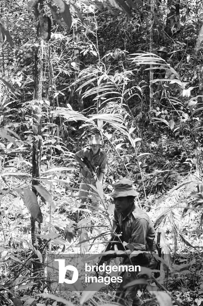 British troops in Borneo. 1964 (b/w photo)