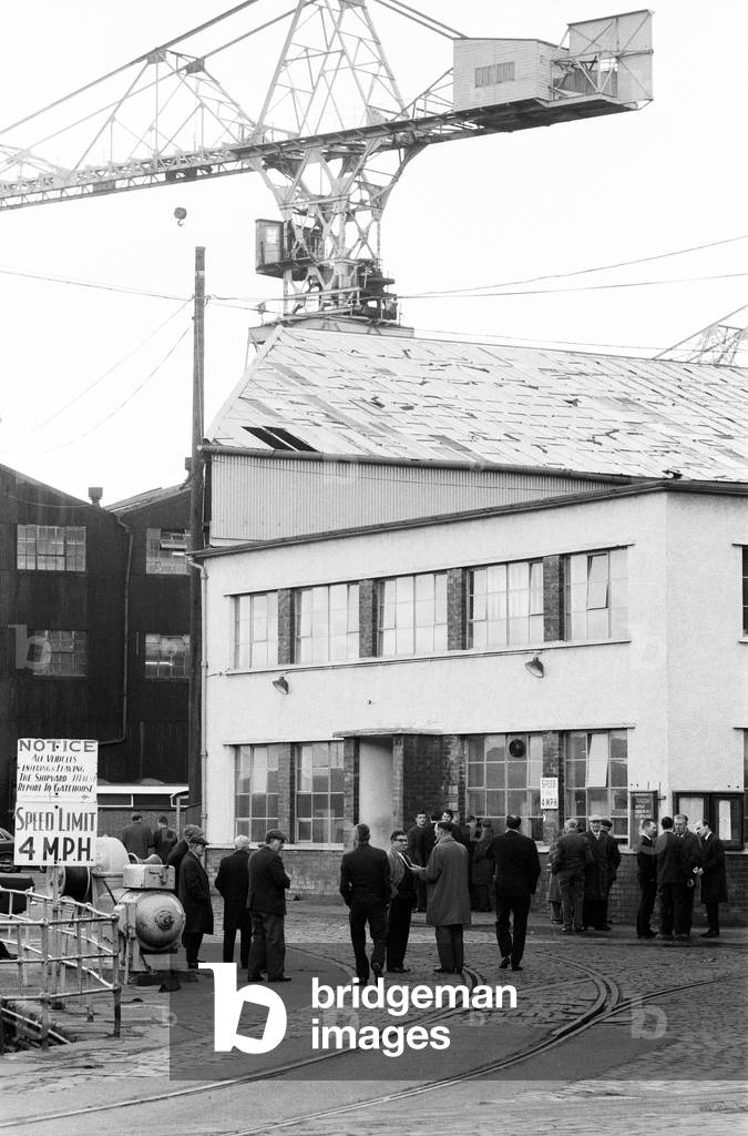 Glasgow, Scotland, 6th March 1971 (b/w photo)