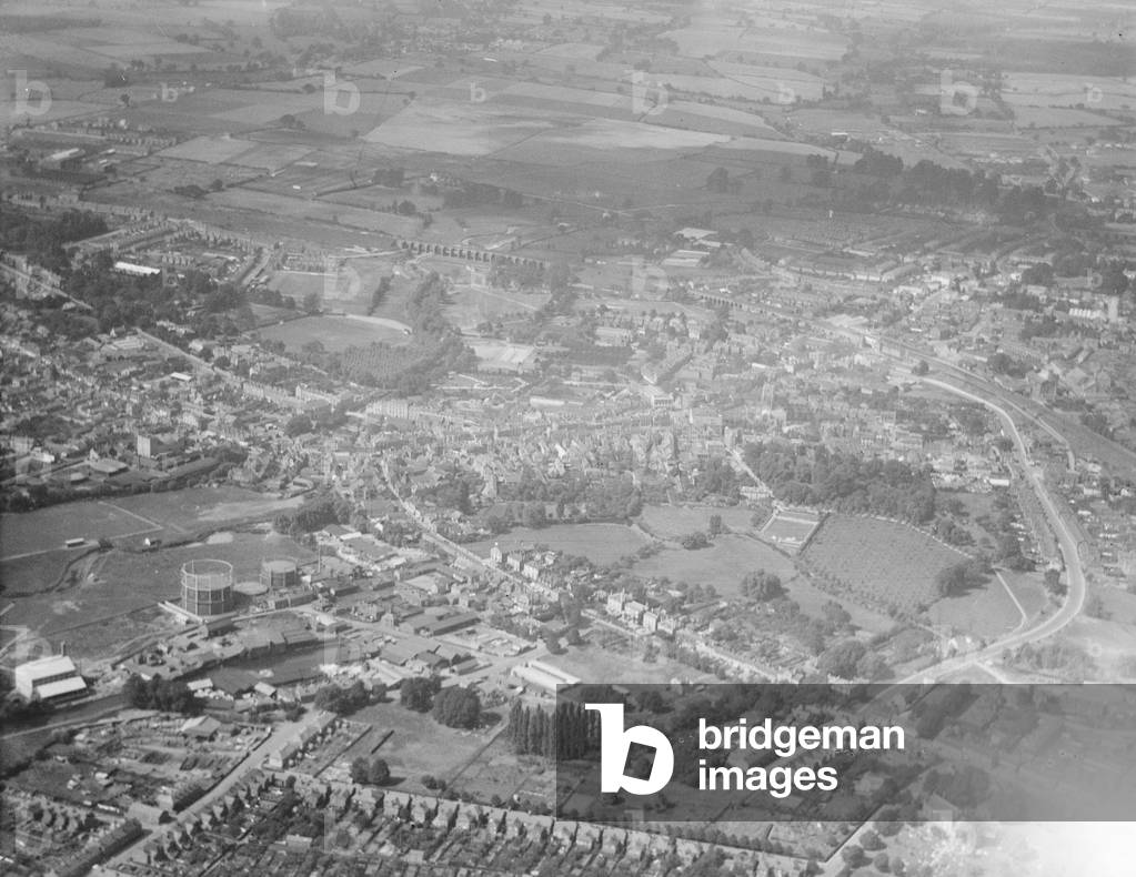 Aerial view of Chelmsford. Circa 1926.