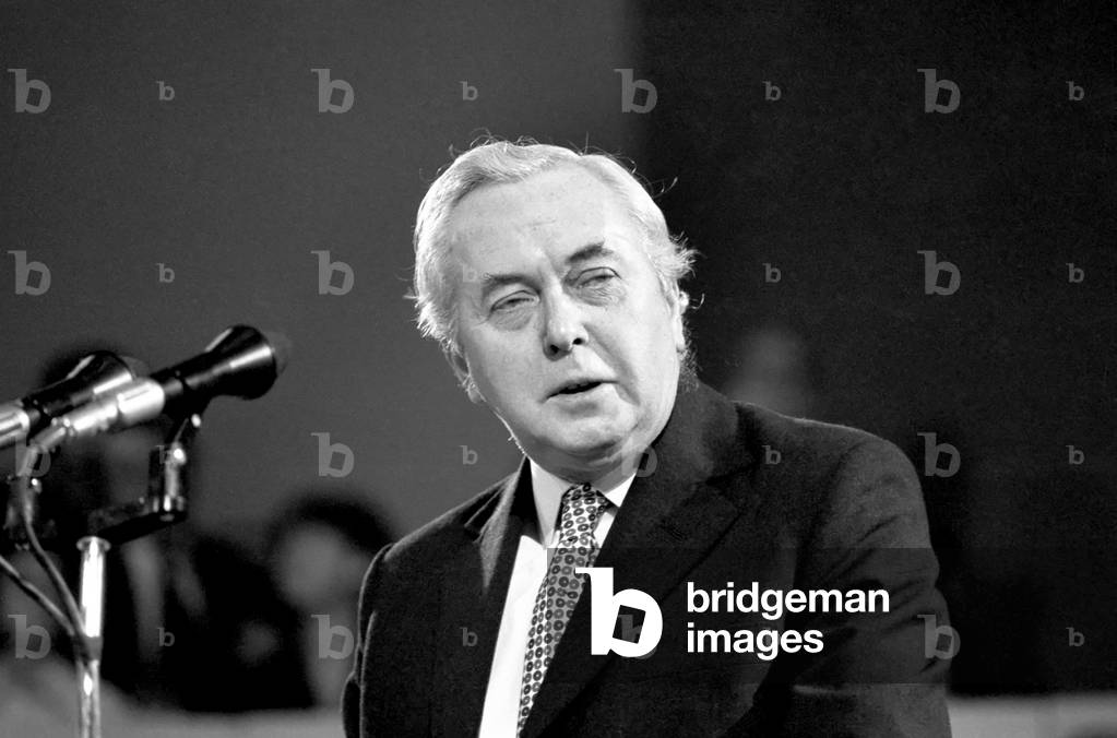 Labour Party Conference: Prime Minister Harold Wilson; Party Leader. November 1974