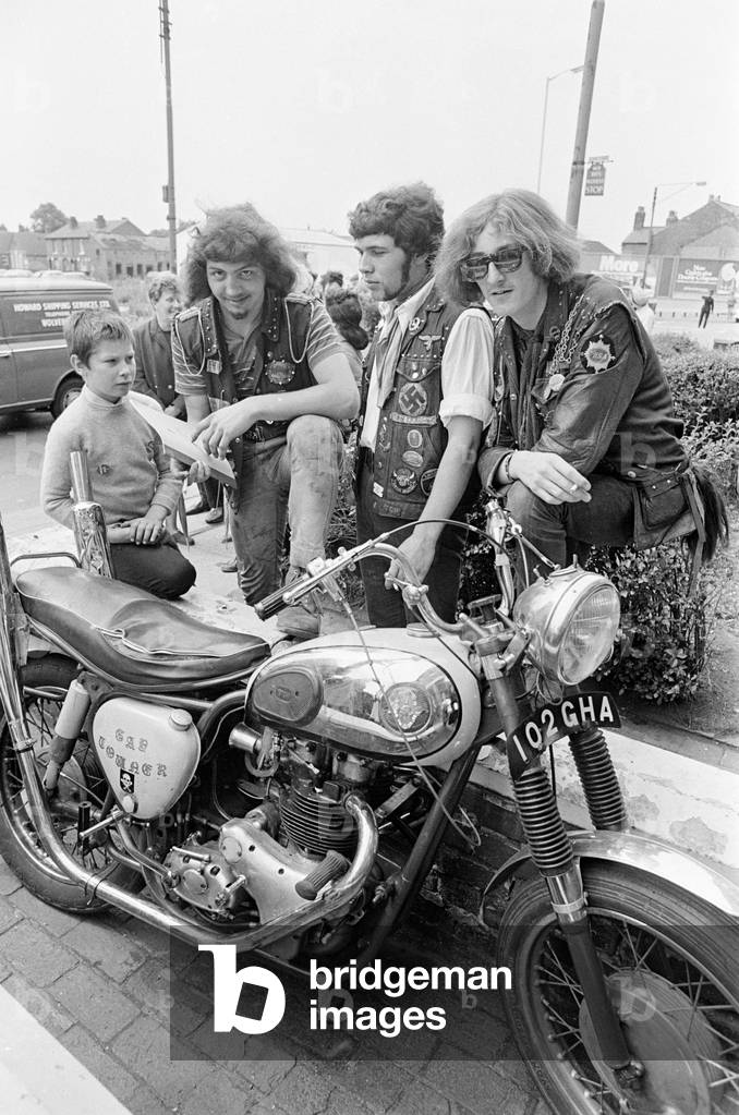 Three members of the Devil's Club at the Young volunteers Force Foundation at Low Hill.
22nd June 1970