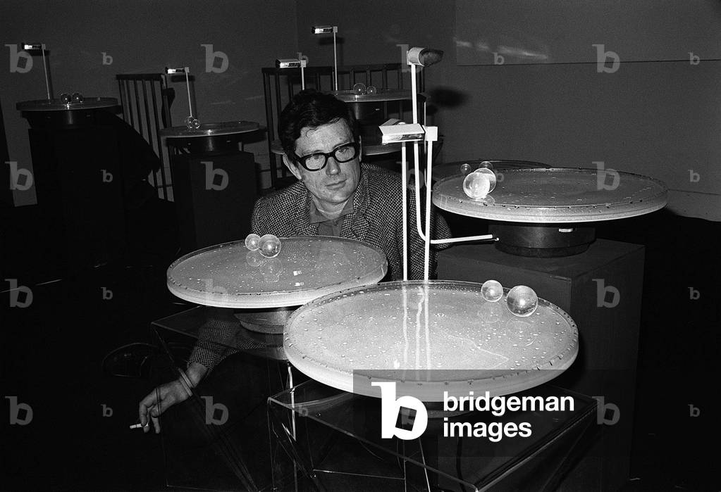 Artist Jeremy Fry at Robert Fraser Gallery 1969