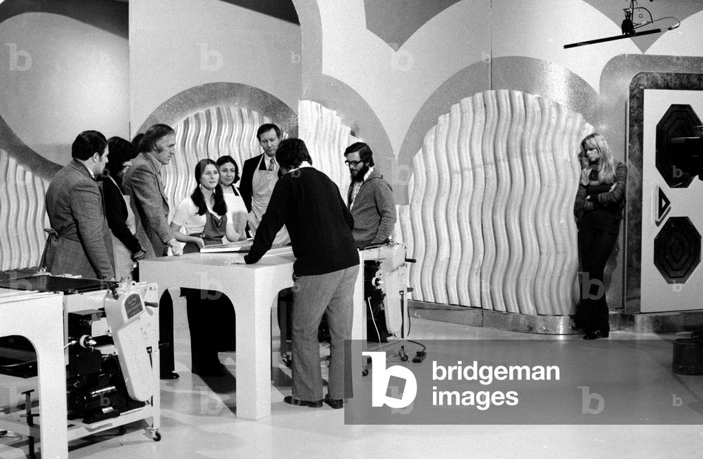 Bruce Forsyth seen here during rehearsals for The Generation Game
December 1975