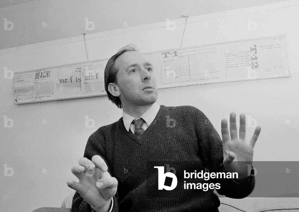 Author J G Ballard, who wrote famous novels Crash and Empire of the Sun, 28th March 1965 (b/w photo)