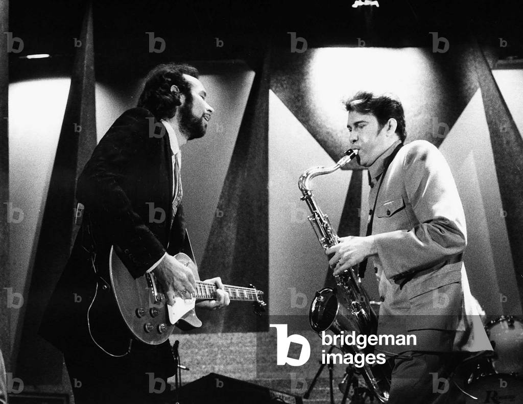 Roxy Music pop group on stage 1981