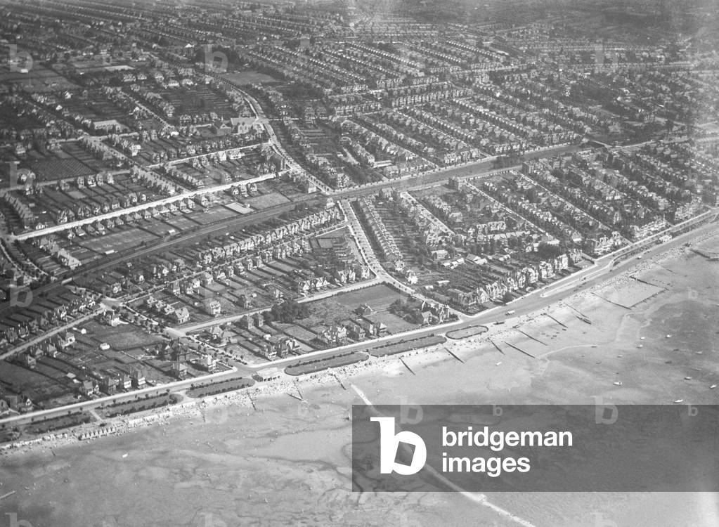 Aerial view of Westcliff-on-Sea. Circa 1926