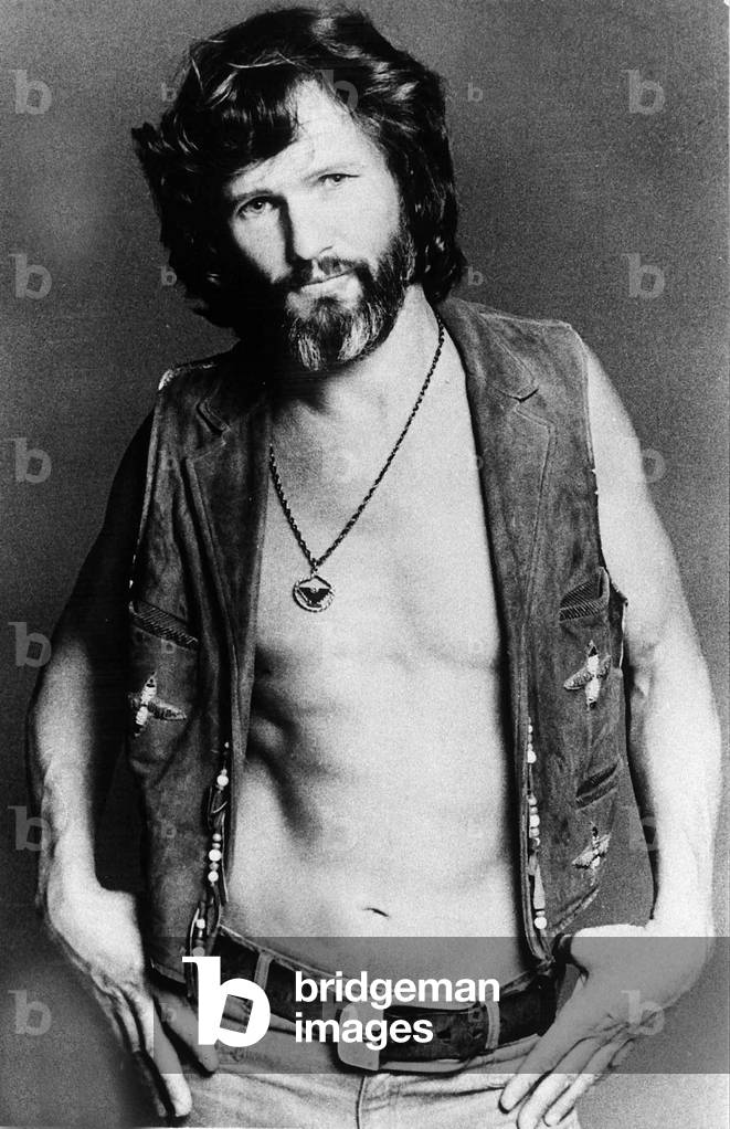 Actor Kris Kristofferson in the film A Star is Born 1976 (b/w photo)
