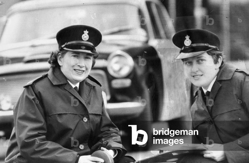 Durham police women patrol drivers Liz Nickson and Jean Peck, c.1960
