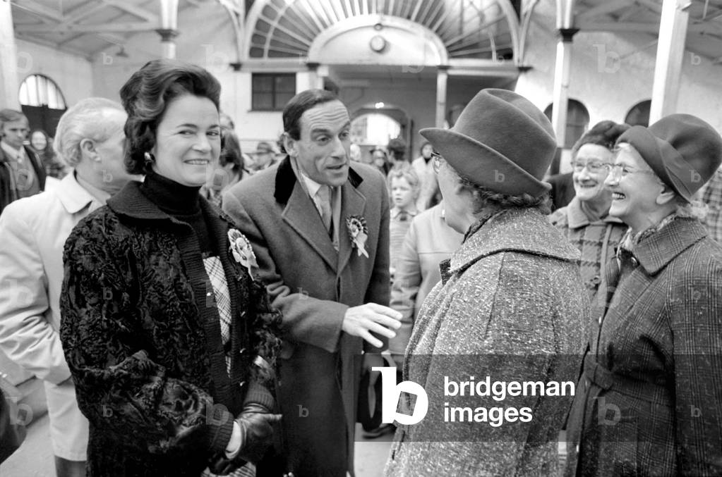 Jeremy Thorpe leader of the liberal party holds a press conference before embarking on the husting for the forth coming general election. February 1974