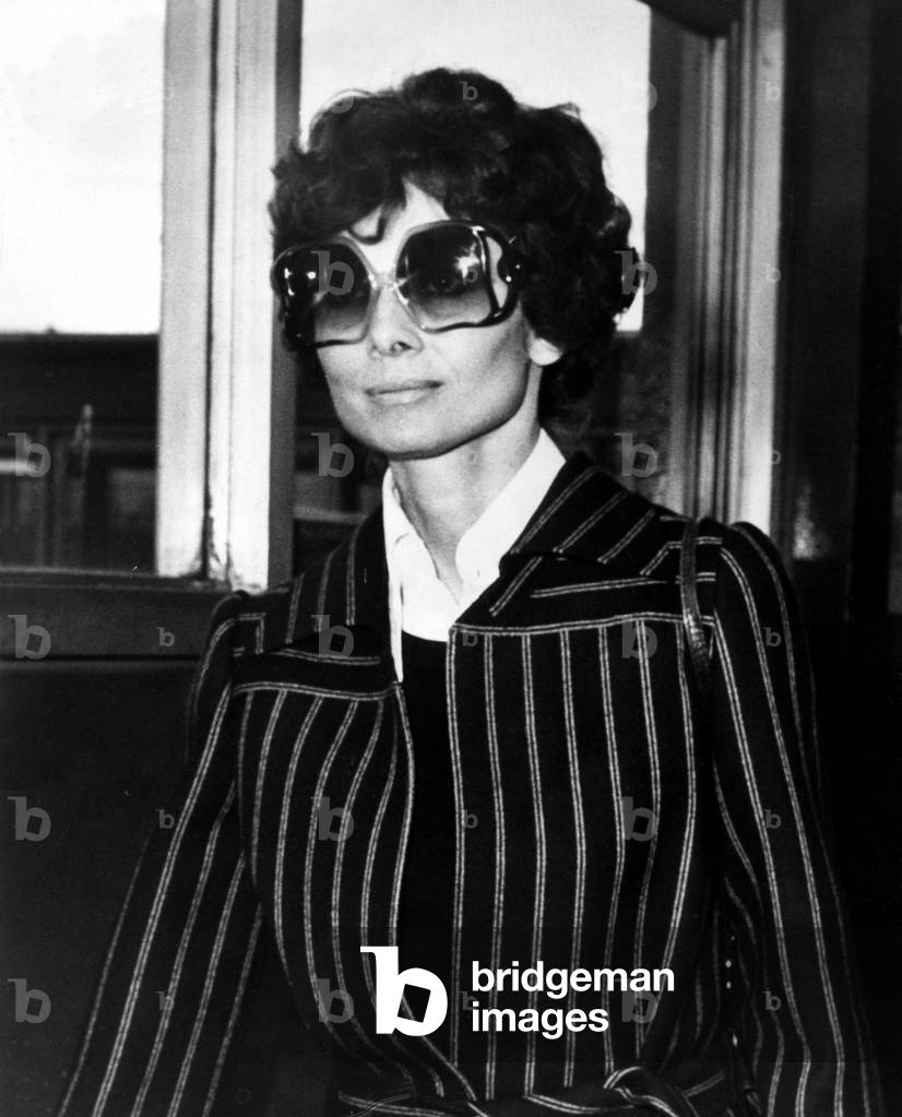 Actress Audrey Hepburn c.1975 (b/w photo)