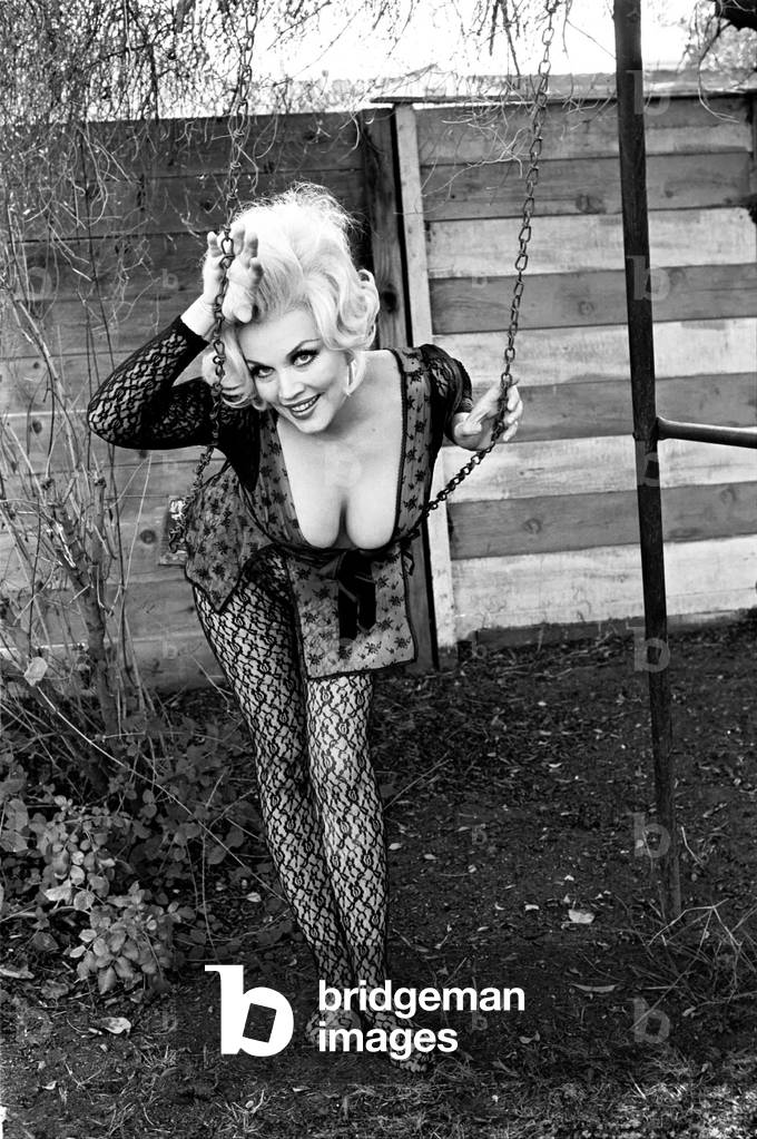 Actress Liz Renay poses for pictures wearing underwear. November 1969