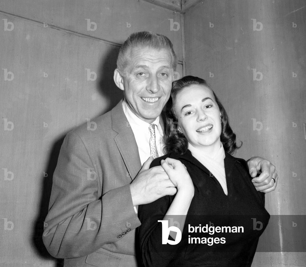 Stan Kenton March 1956 The American band leader with wife Ann pictured on arrival on 