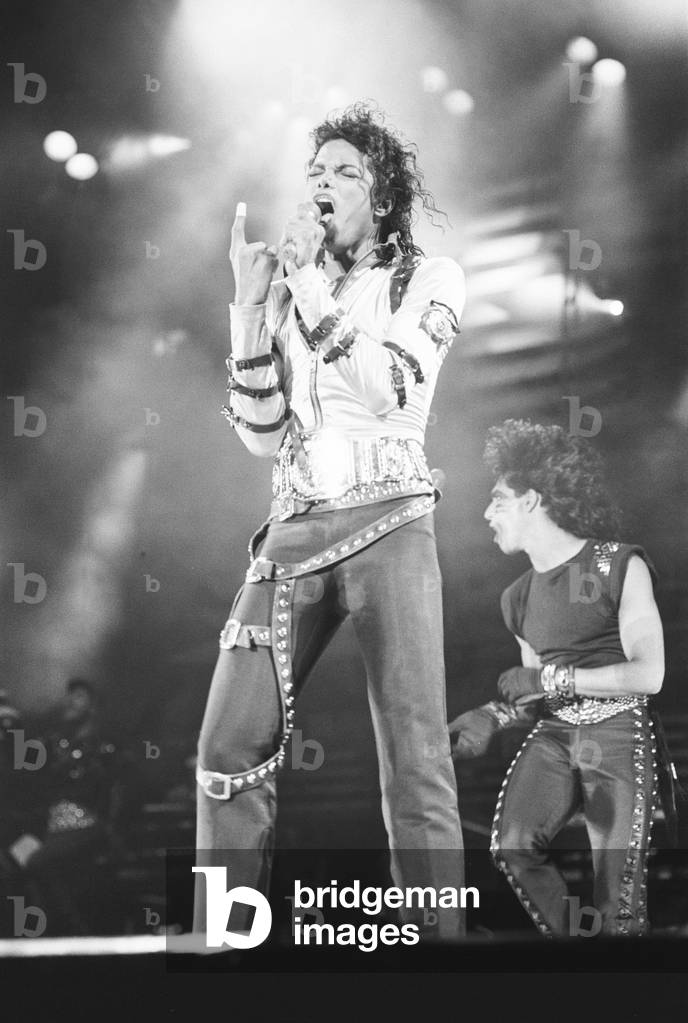 Michael Jackson, Bad Tour 1988, concert at Aintree Racecourse, Aintree, Merseyside, England, 11th September 1988.