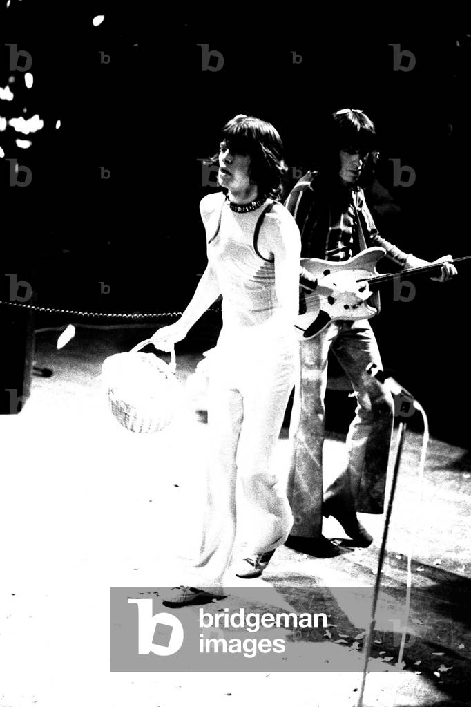 Rolling Stones: Mick Jagger in concert at the Newcastle City Hall, 4th March 1971