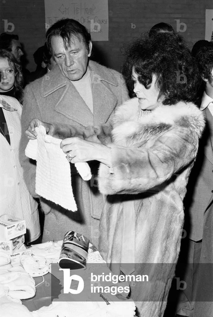 Richard Burton and Elizabeth Taylor, November 1975