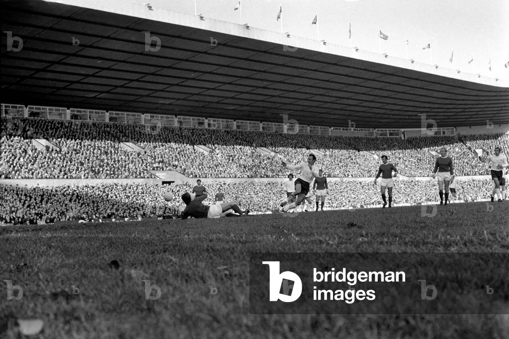 Sport. Football: English League Division One Match at Old Trafford. Manchester United 3 v Tottenham Hotspur 1. Action from the match22nd November 1969 (photo)