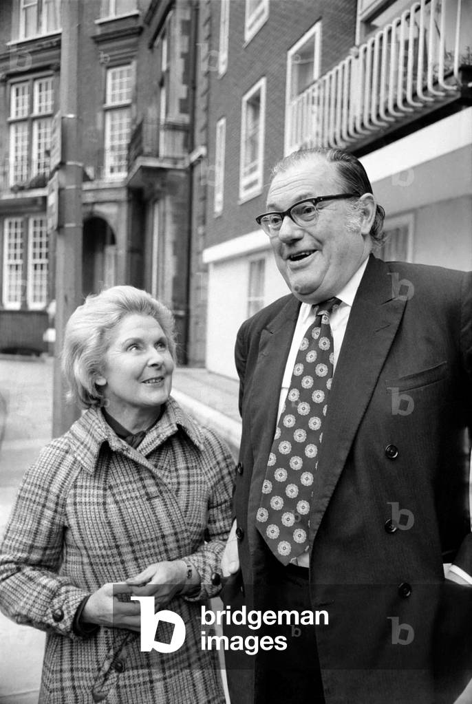 Reginald Maudling MP and wife, February 1975