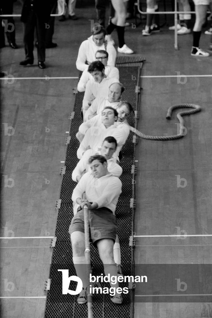 Sport: Over 60 teams from all over the country took part in the National Indoor Tug-of-War Championships at the National Recreation Centre at Crystal Palace, London, November 1969