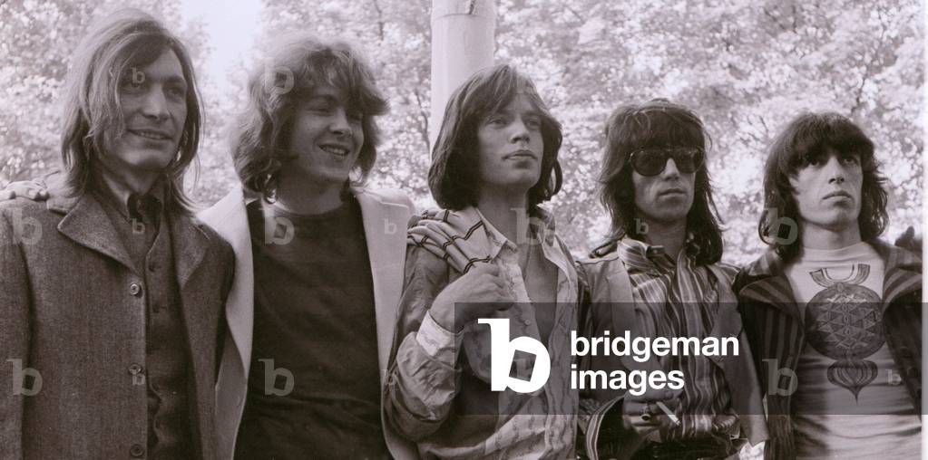 Rolling Stones : The photocall Introducing Mick Taylor (2nd Left) who took Brian Jones place in the band to press in Hyde Park 13 June 1969?