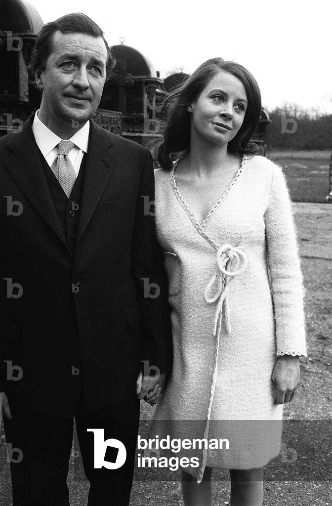 Film producer Robert Bolt and actress Sarah Miles 1967