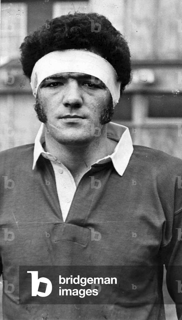 Mervyn Davies, 1970 (b/w photo)