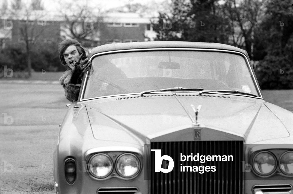 Comedian Freddie Starr, March 1975 (b/w photo)
