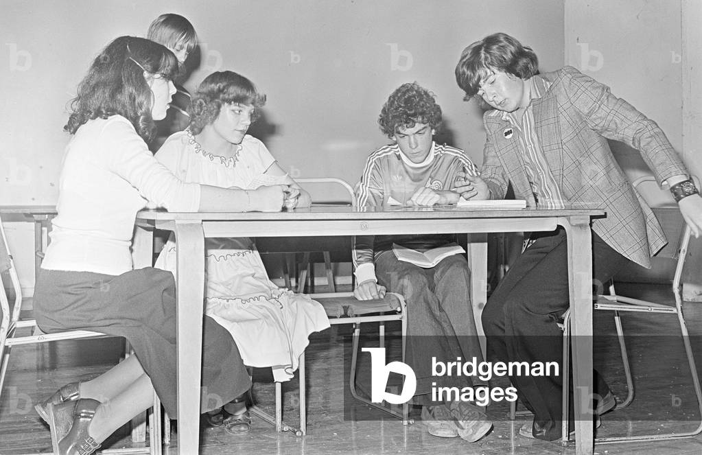 Redcar School, Teesside, Circa 1978. Drama Club.