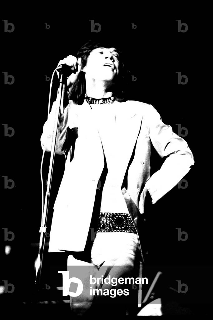 Rolling Stones: Mick Jagger in concert at the Newcastle City Hall, 4th March 1971