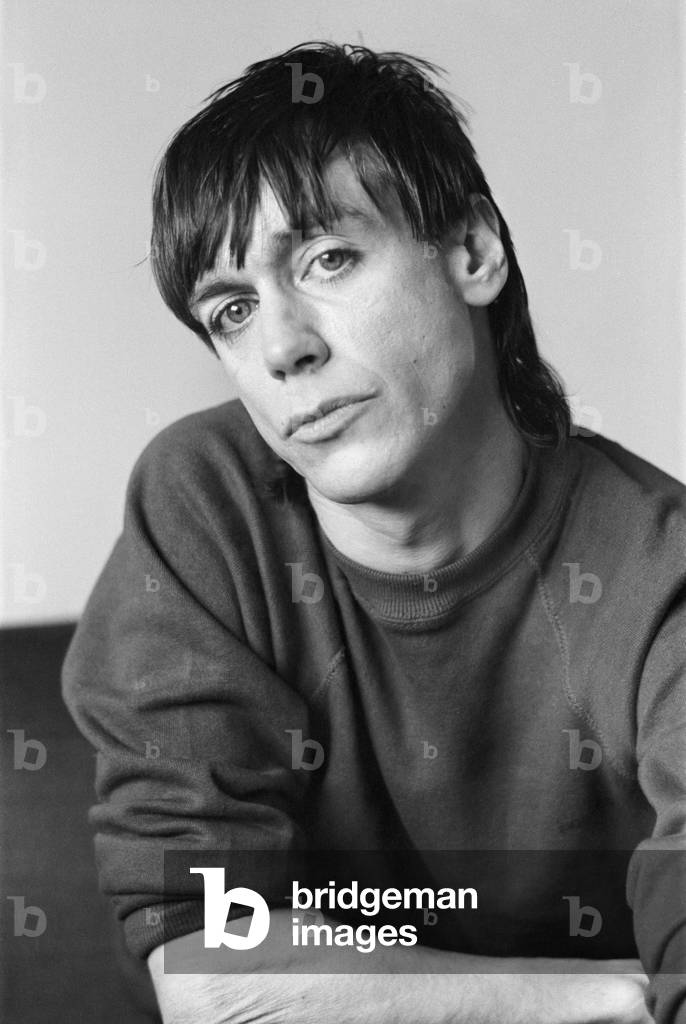 American rock star Iggy pop pictured ahead of the start of his British tour.
28th February 1977.