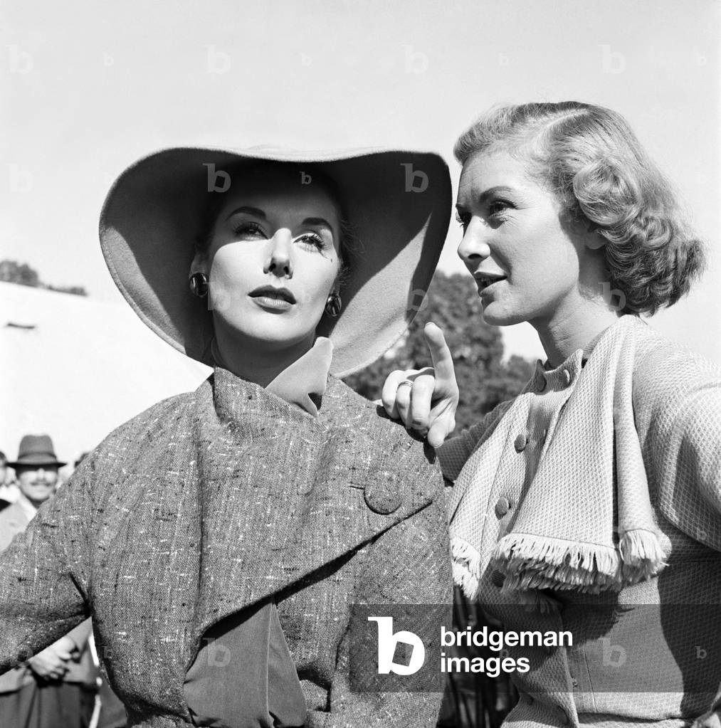 Filming of Genevieve, Kay Kendell and Dinah Sheridan. September 1952