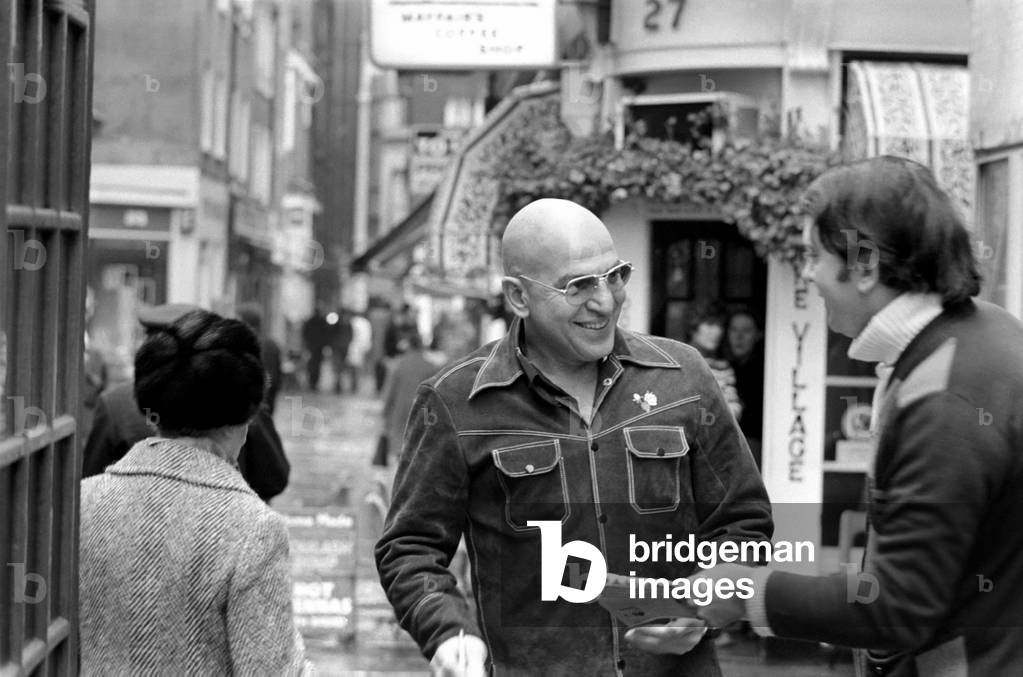 Actor: Telly Savalas (Kojack the Brooklyn cop on T.V.) is in London for a few days to film scenes in a Warner Brothers film called 