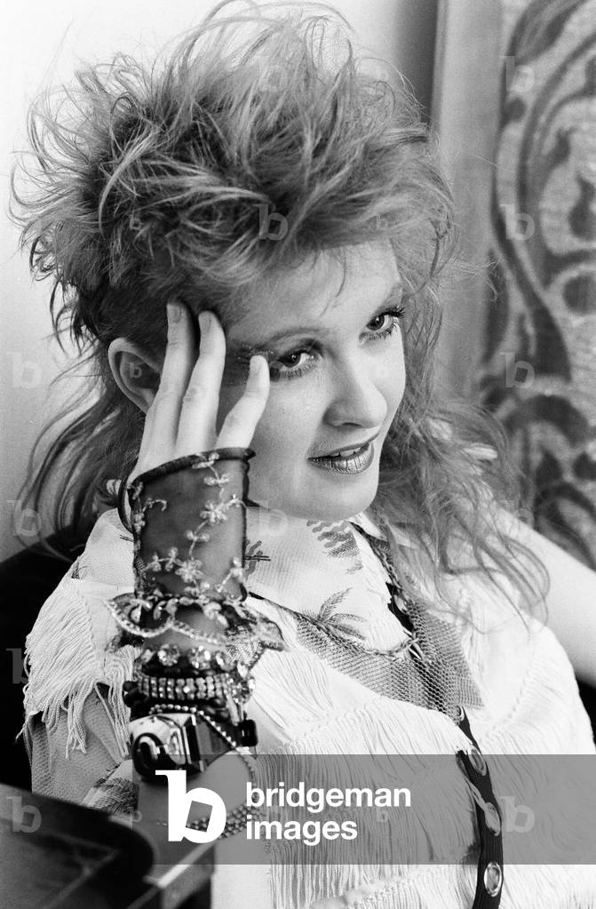 Cyndi Lauper (30) American singer songwriter pictured May 1984 (b/w photo)
